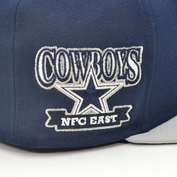 Dallas Cowboys New Era HIDDEN 59FIFTY Fitted Hat - Navy/Gray