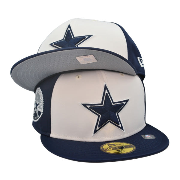 Dallas Cowboys New Era SATIN 59FIFTY Fitted Hat - Navy/White