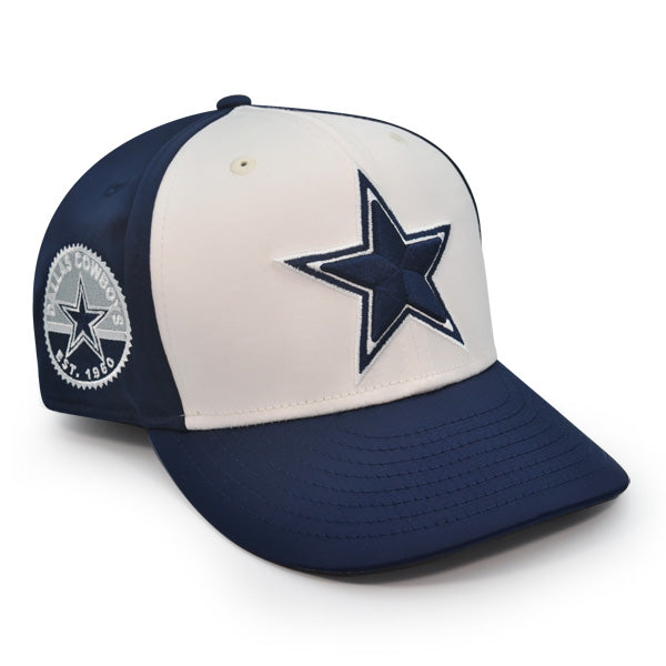 Dallas Cowboys New Era SATIN 59FIFTY Fitted Hat - Navy/White