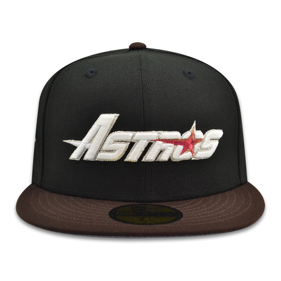 Houston Astros 45th Anniversary Exclusive New Era 59Fifty Fitted Hat - Black/Walnut