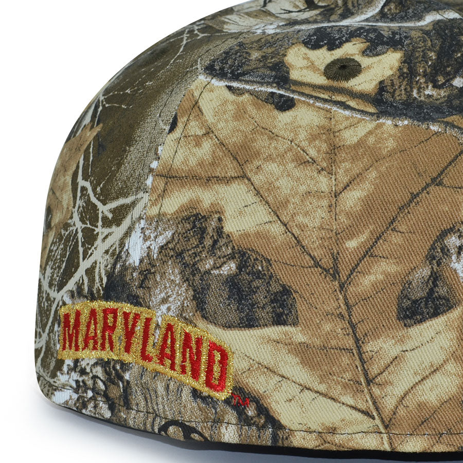 Maryland Terrapins "TRAPPIN TERPS" Exclusive New Era 59Fifty Fitted Hat - Real Tree/Black