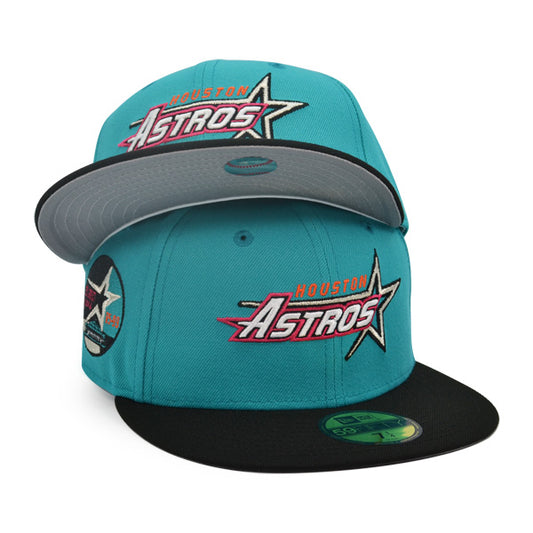Houston Astros 35th YEARS Exclusive New Era 59Fifty Fitted Hat - Teal Breeze/Black