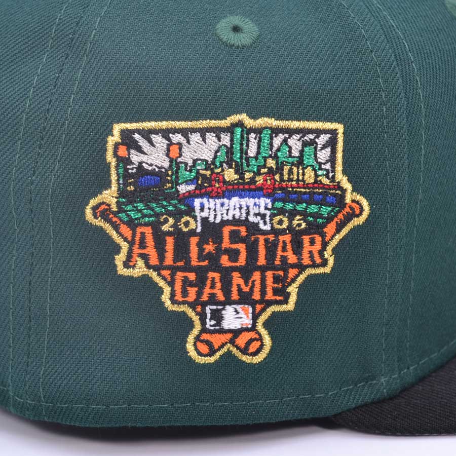 Pittsburgh Pirates 2006 ALL-STAR GAME Exclusive New Era 59Fifty Fitted Hat - Dark Green/Black