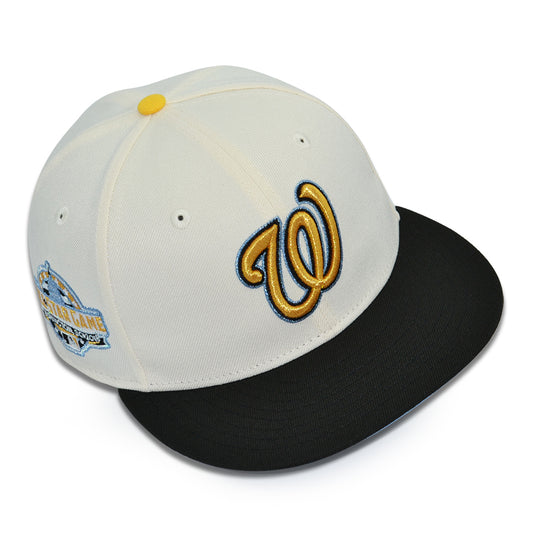 Washington Nationals "⚡️17⚡️" Exclusive New Era 59Fifty Fitted Hat - Chrome/Black Icy