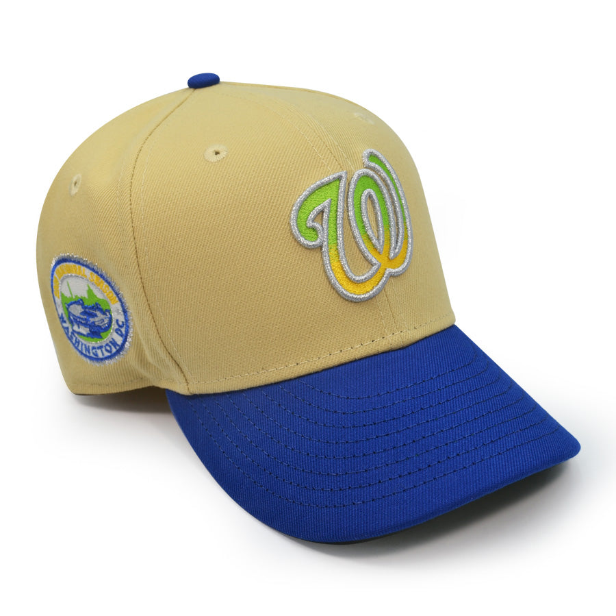 Washington Nationals 2008 INAUGURATION Exclusive New Era 59Fifty Fitted Hat - Vegas Gold/Royal