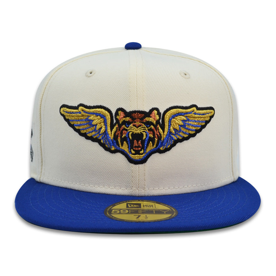 Lakeland Flying Tigers South Korea Flag Exclusive New Era 59Fifty Fitted Hat - Chrome/Royal