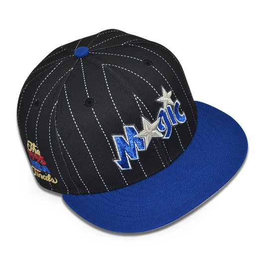 Orlando Magic "THE DIESEL" Exclusive New Era 59Fifty Fitted Hat - Black/Lt Royal Pinstripe