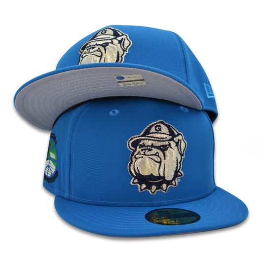 Georgetown Hoyas 1984 NCAA Championship Exclusive New Era 59Fifty Fitted NCAA Hat - Cardinal Blue