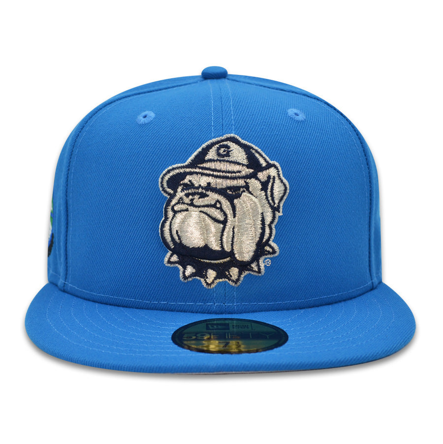 Georgetown Hoyas 1984 NCAA Championship Exclusive New Era 59Fifty Fitted NCAA Hat - Cardinal Blue