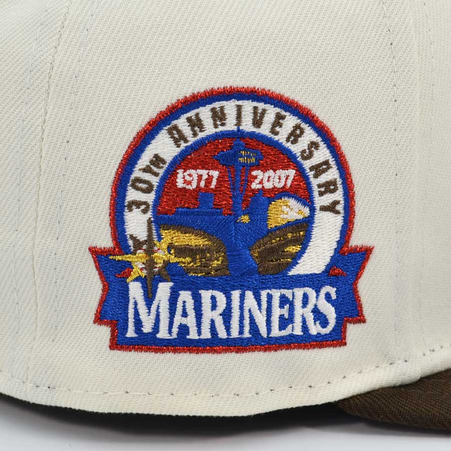 Seattle Mariners 30th Anniversary Exclusive New Era 59Fifty Fitted Hat - Chrome/Walnut