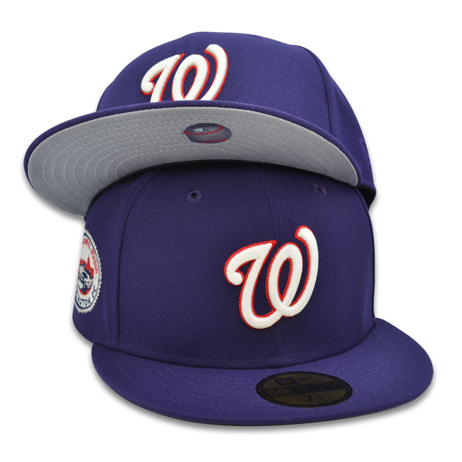 Washington Nationals 2008 Inaugural Season Exclusive New Era 59Fifty Fitted Hat - Purple