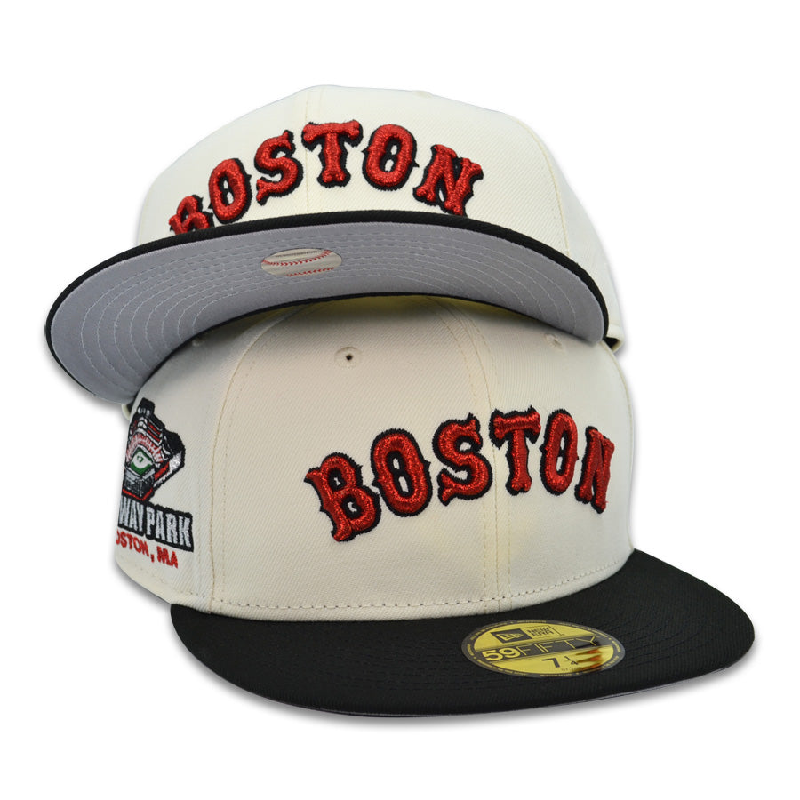 Boston Red Sox Fenway Park Exclusive New Era 59Fifty Fitted Hat - Chrome/Black