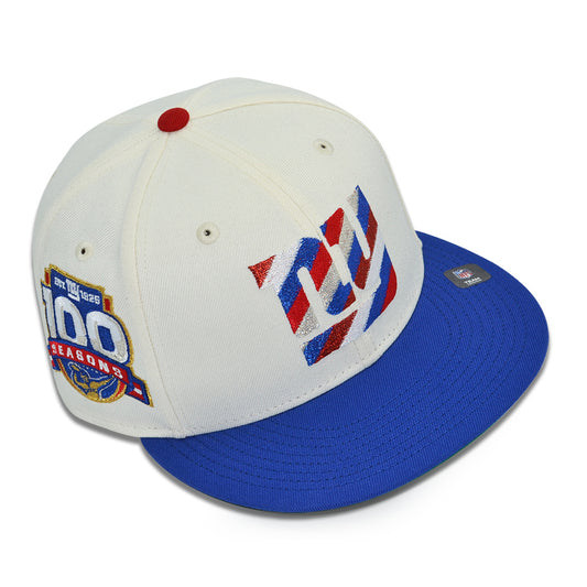 New York Giants "ALL AMERICAN" Exclusive New Era 59Fifty Fitted Hat - Chrome/Calming Blue