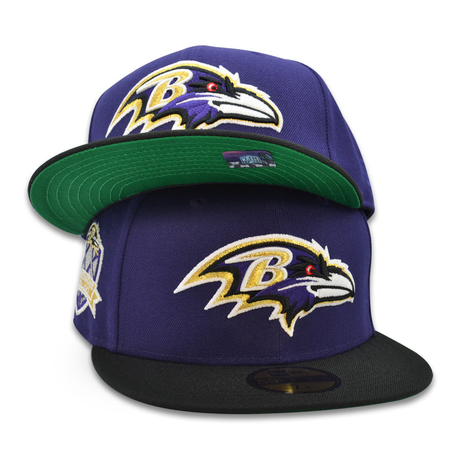 Baltimore Ravens 20 SEASONS Exclusive New Era 59Fifty NFL Fitted Hat -Purple/Black