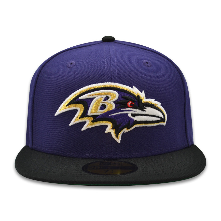 Baltimore Ravens 20 SEASONS Exclusive New Era 59Fifty NFL Fitted Hat -Purple/Black
