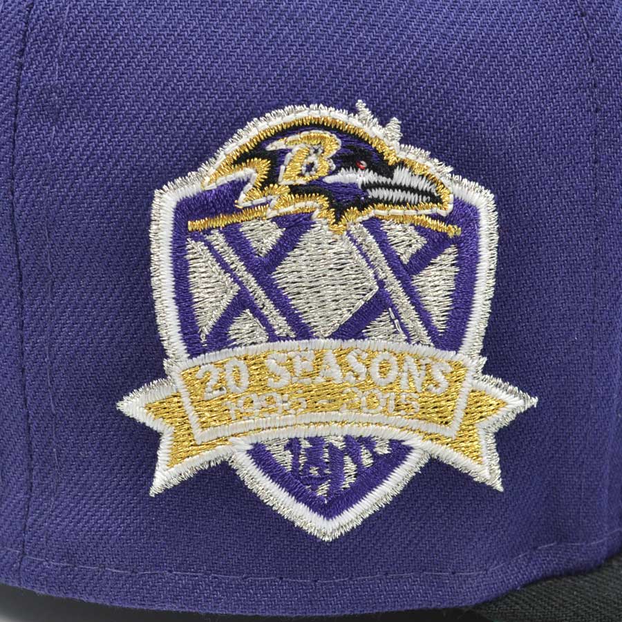 Baltimore Ravens 20 SEASONS Exclusive New Era 59Fifty NFL Fitted Hat -Purple/Black