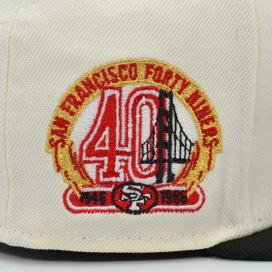 San Francisco 49ers 40th Anniversary Exclusive New Era 59Fifty Fitted Hat -Chrome/Black