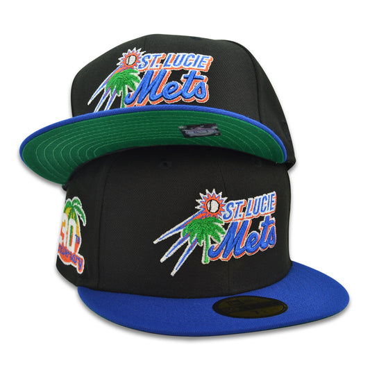 St. Lucie Mets 30th Anniversary Exclusive New Era 59Fifty Fitted Hat - Black/Royal