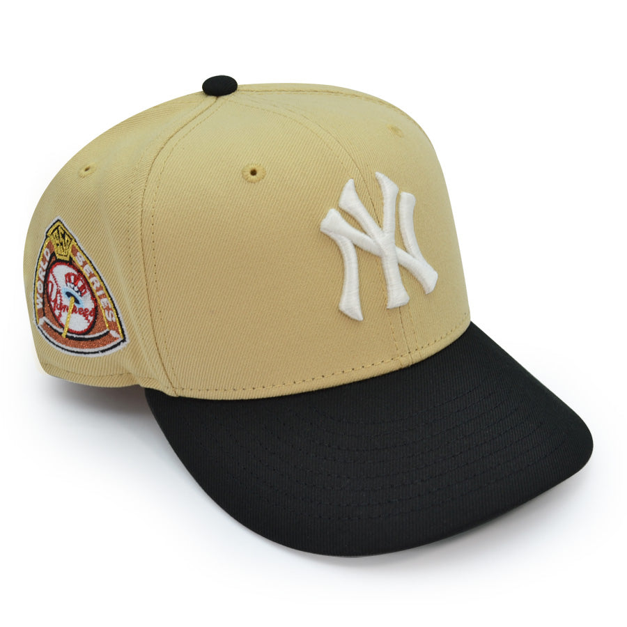 New York Yankees 1950 WORLD SERIES Exclusive New Era 59Fifty Fitted Hat - Vegas Gold/Black