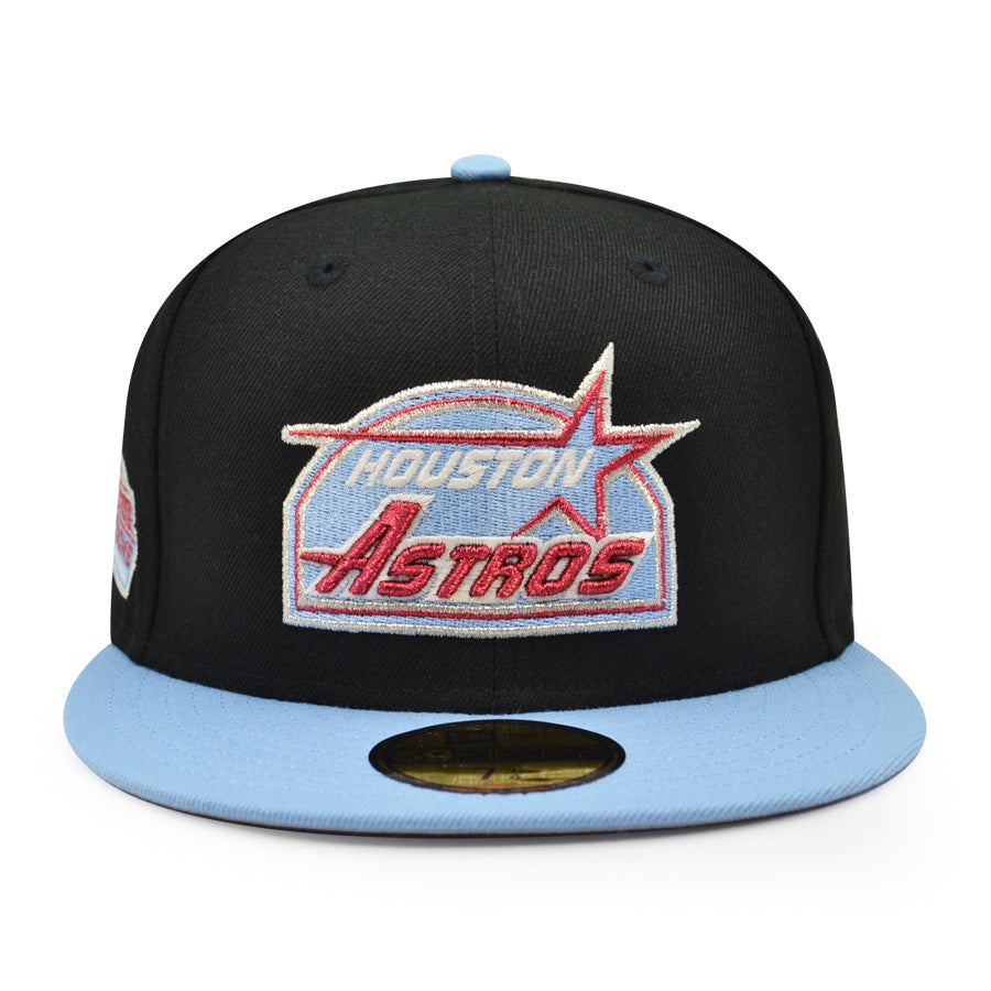 Houston Astros ASTRODOME Exclusive New Era 59Fifty Fitted Hat - Black/Sky