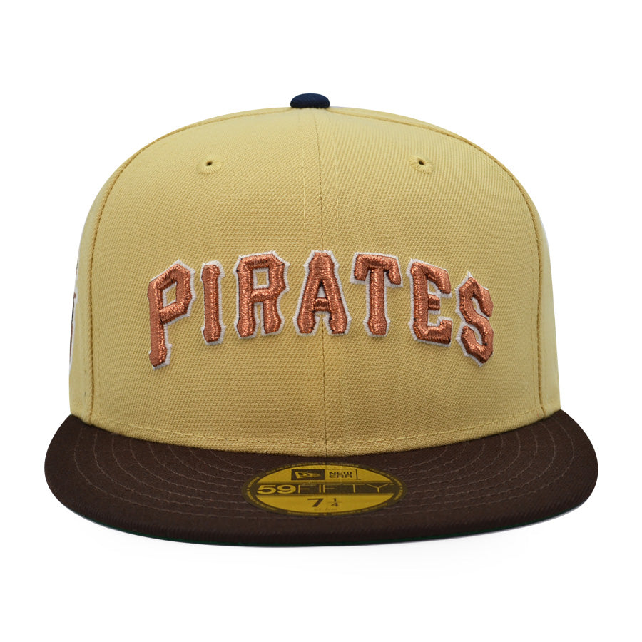 Pittsburgh Pirates Exclusive 1959 ALL-STAR GAME New Era 59Fifty Fitted Hat - Vegas Gold/Burntwood