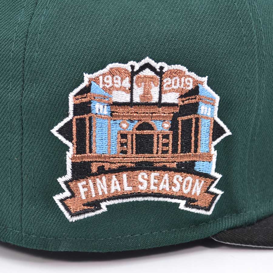 Texas Rangers FINAL SEASON Exclusive New Era 59Fifty Fitted Hat - Dark Green/Black