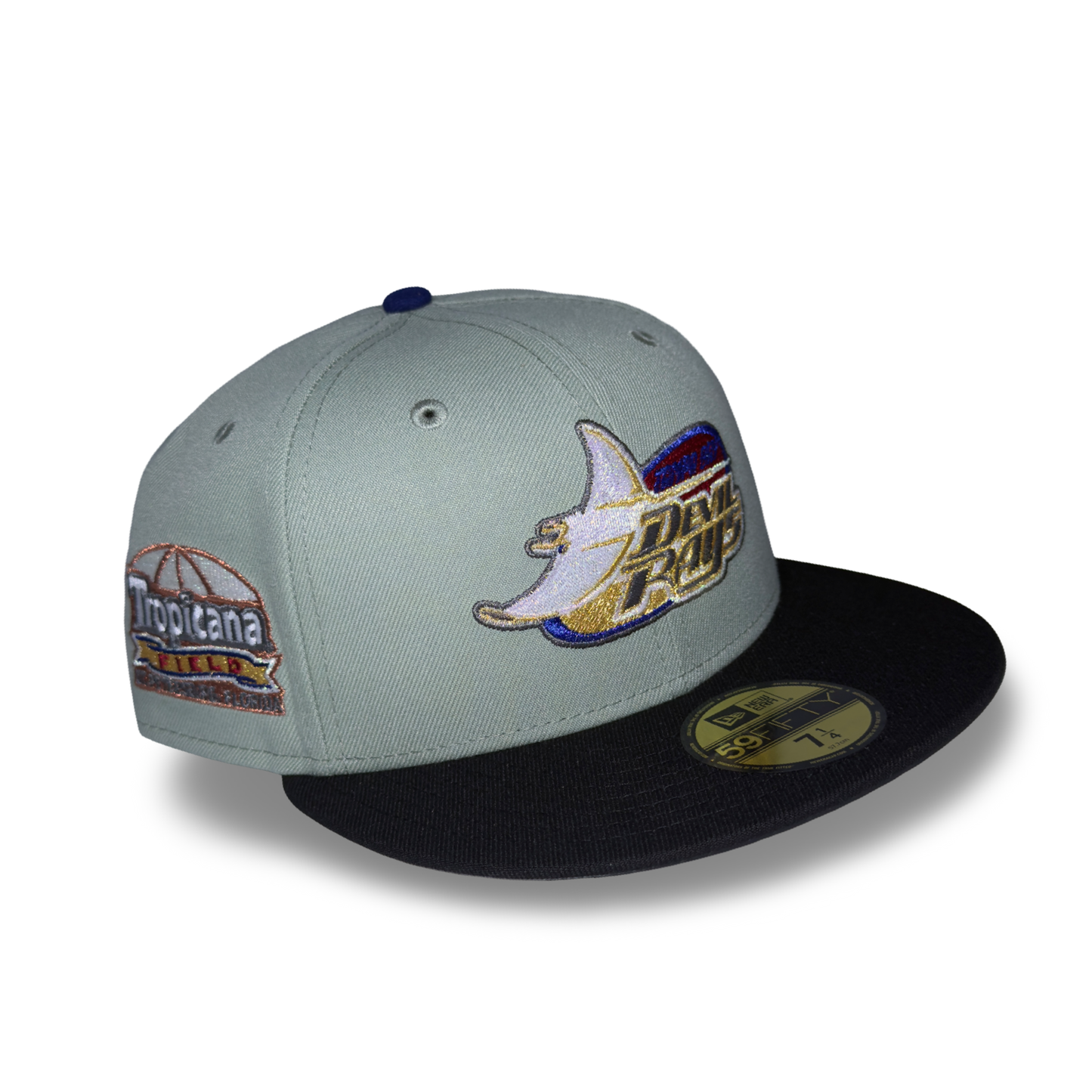 Tampa Bay Devil Rays "IRIDESCENT SCALES" Exclusive New Era 59Fifty Fitted Hat - Everest/Black