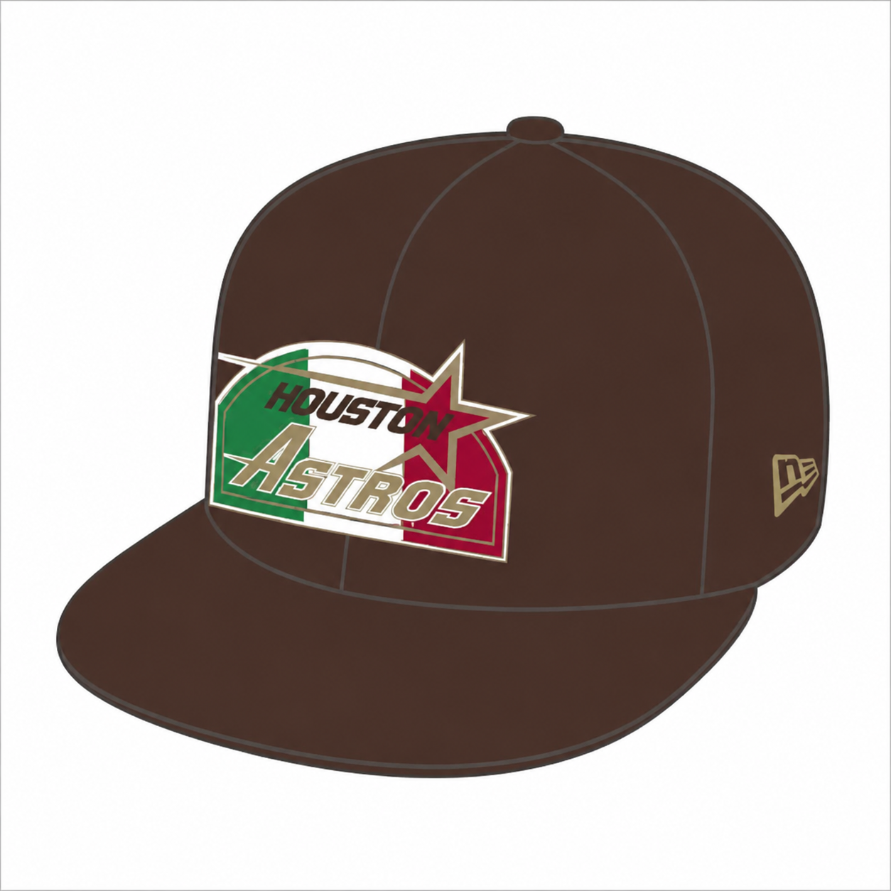 🚨PRE-ORDER ONLY! ETA 9/01/26-9/30/26🚨 Houston Astros "TX CUP 2.0" Exclusive New Era 59Fifty Fitted Hat - Walnut