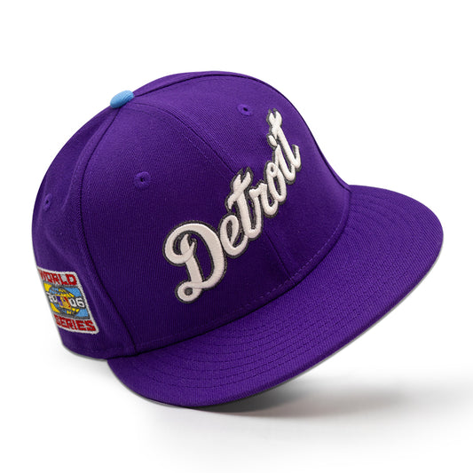 Detroit Pistons "BIG SHIRLEY" Exclusive New Era 59Fifty Fitted Hat - True Purple