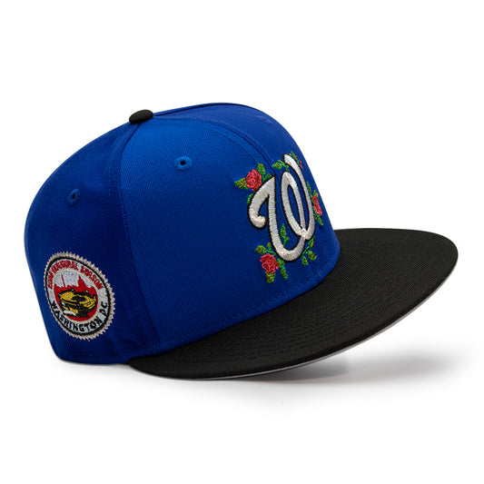Washington Nationals "GiveHimHisFlowers" Pinwheel Exclusive New Era 59Fifty Fitted Hat - Calming/Light Royal/Black
