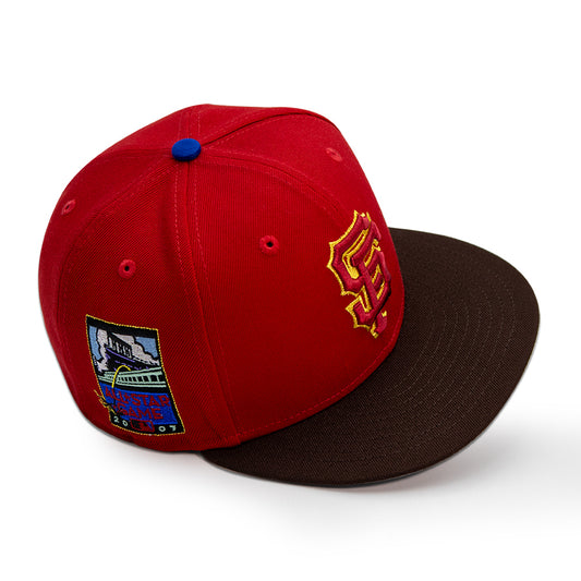 San Francisco Giants "SANTANA" Exclusive New Era 59Fifty Fitted Hat - Scarlet/Burntwood