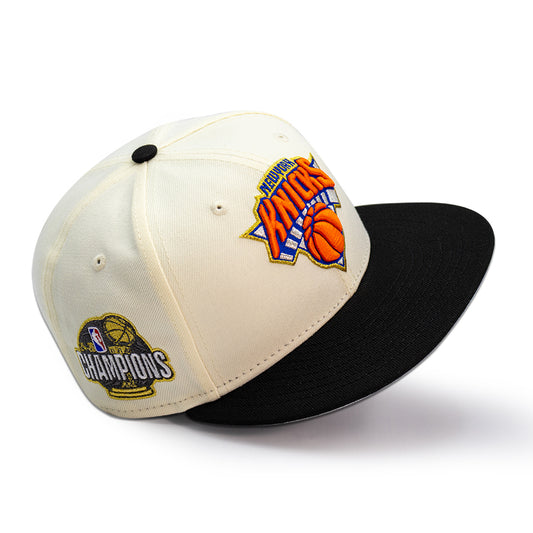 New York Knicks "2026 NBA CHAMPIONS" Exclusive New Era 59FIFTY Fitted Hat - Chrome/Black