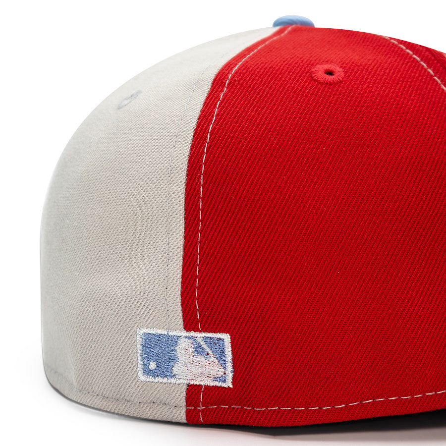 Texas Rangers "TODOROKI" Exclusive New Era 59FIFTY Fitted Hat - Scarlet/Silver/Oceanside Icy