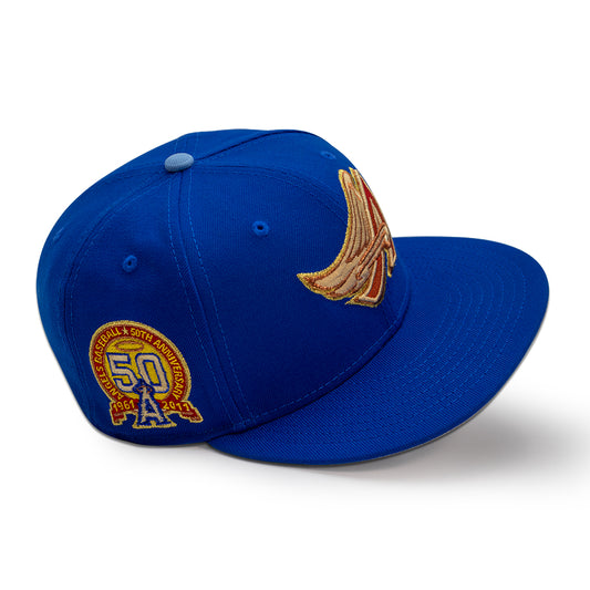 Anaheim Angels "ICARUS" Exclusive New Era 59FIFTY Fitted Hat - Blue Azure