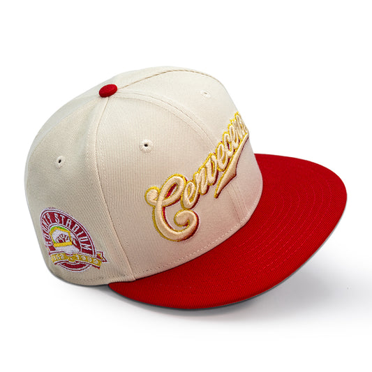 Milwaukee Brewers "TECATE ROJA" CERVECEROS Exclusive New Era 59Fifty Fitted Hat - Stone/Scarlet