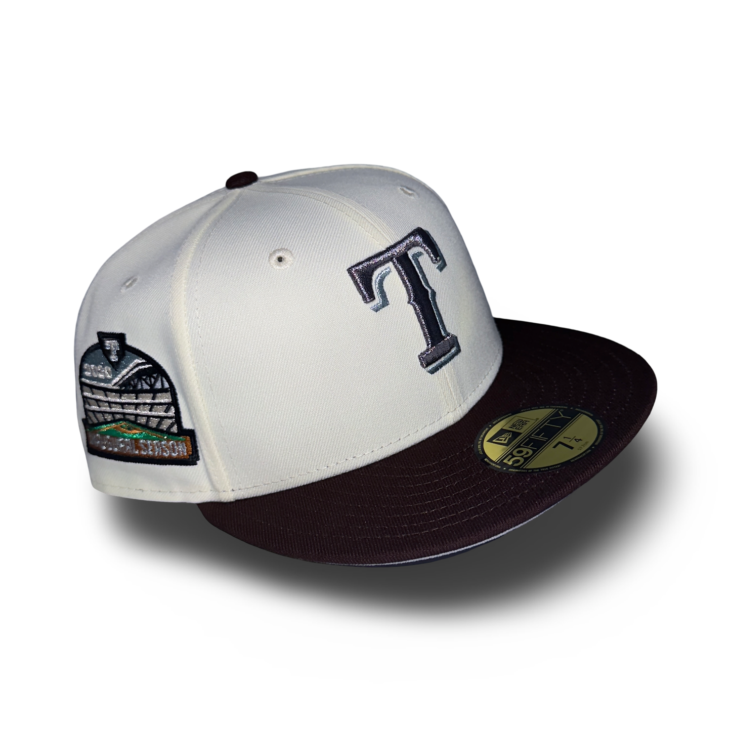 Texas Rangers "ICE T" Exclusive New Era 59Fifty Fitted Hat - Chrome/Burntwood