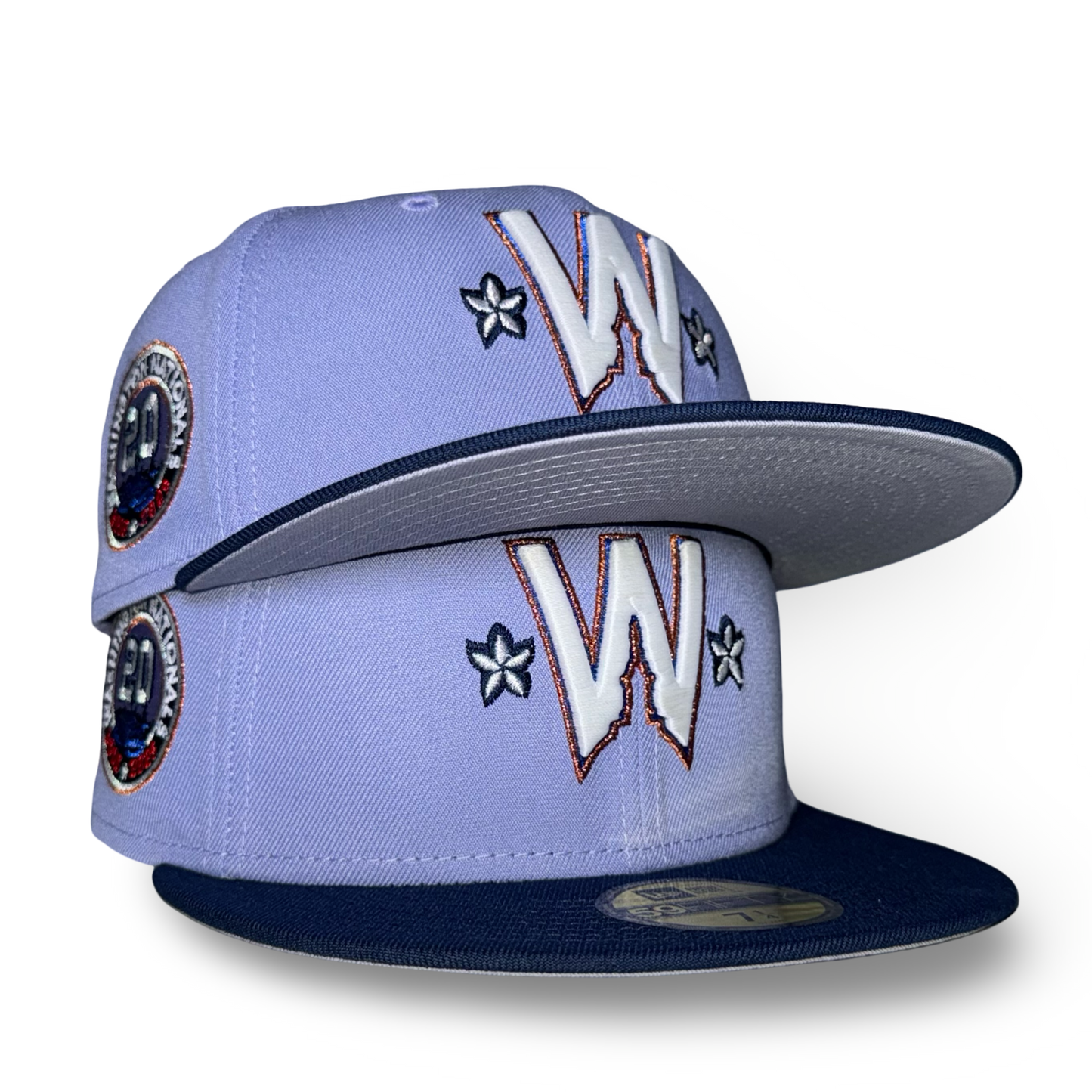 Washington Nationals "CITY BLOOM" Exclusive New Era 59Fifty Fitted Hat - Lavender/Ocean Blue