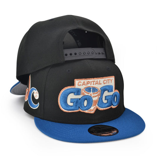 Capital City GoGo Wizards DC Exclusive New Era 9fifty Snapback Hat - Black/Seashore Blue