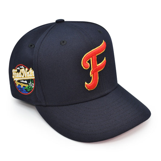 Fredericksburg Nationals MILB Exclusive New Era 59Fifty Fitted Hat - Navy/Pinky UV
