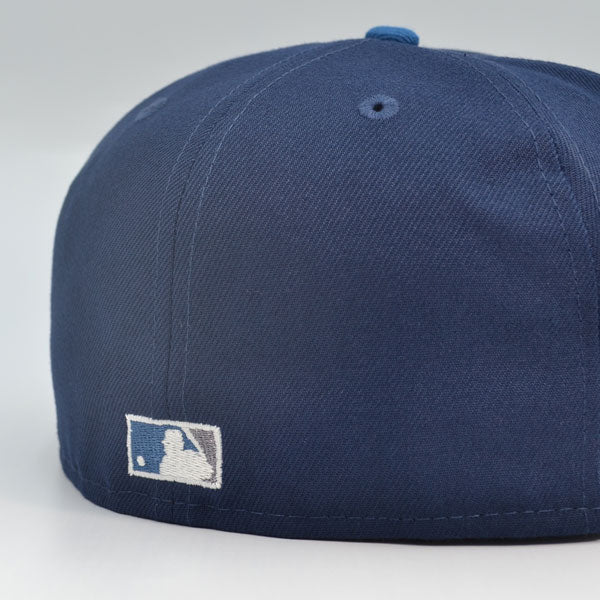 Brooklyn Dodgers Jackie Robinson 50th ANNIVERSARY Exclusive New Era 59Fifty Fitted Hat - Ocean Blue/Seashore