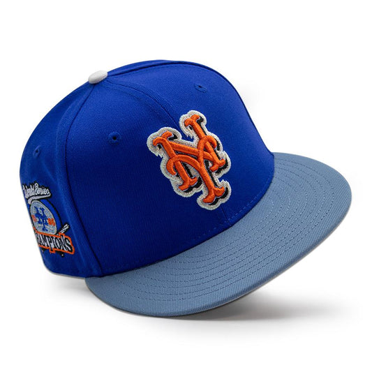 New York Mets "AMAZIN 2.0" Exclusive New Era 59Fifty Fitted Hat - Majestic Blue/Faded Blue