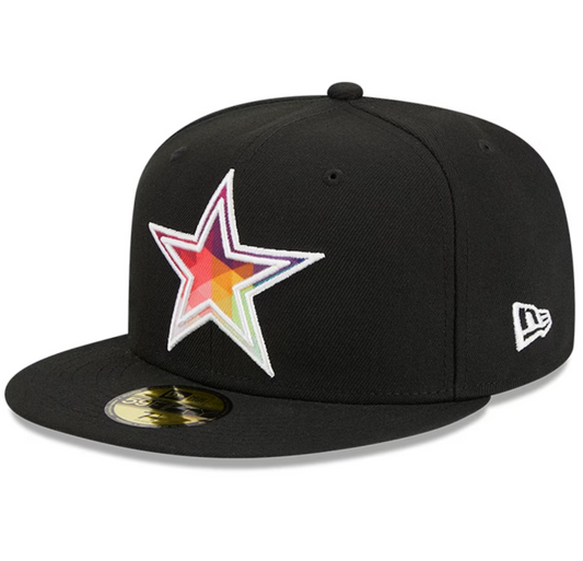 Dallas Cowboys New Era 2023 NFL Crucial Catch 59FIFTY Fitted Hat - Black/Pink