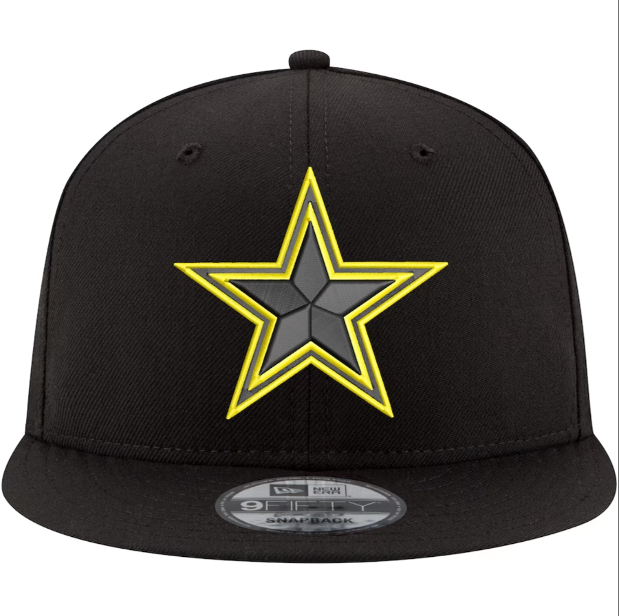 Dallas Cowboys New Era VOLT 9Fifty Snapback Hat - Black/Volt