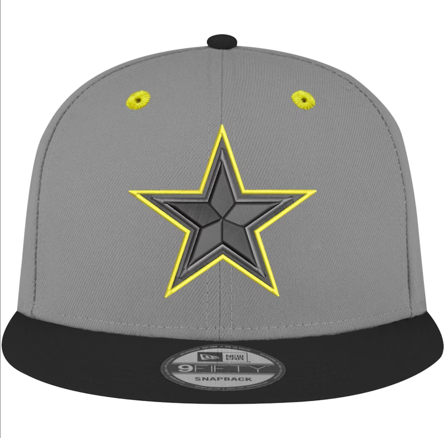 Dallas Cowboys New Era VOLT 9Fifty Snapback Hat - Gray/Black/Volt