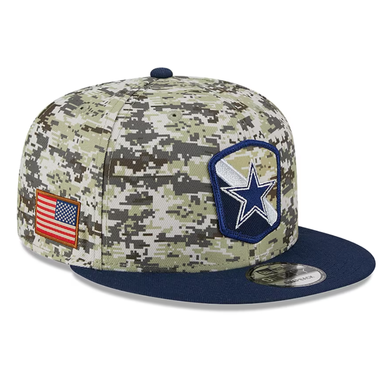 Dallas Cowboys New Era 2023 Salute To Service 9Fifty Snapback Hat - Camo