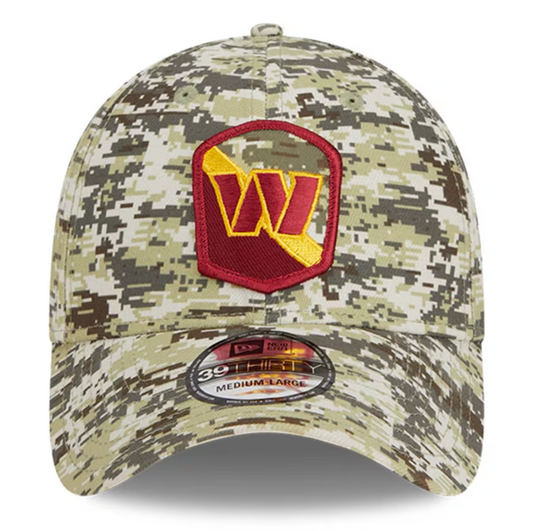 Washington Commanders New Era 2023 Salute To Service 39THIRTY Flex Hat - Camo