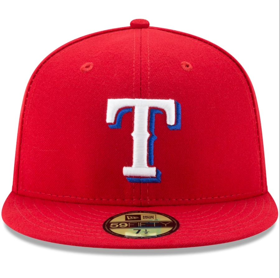 Texas Rangers 2023 WORLD SERIES CHAMPIONS Alternate On-Field New Era 59Fifty Fitted Hat - Red