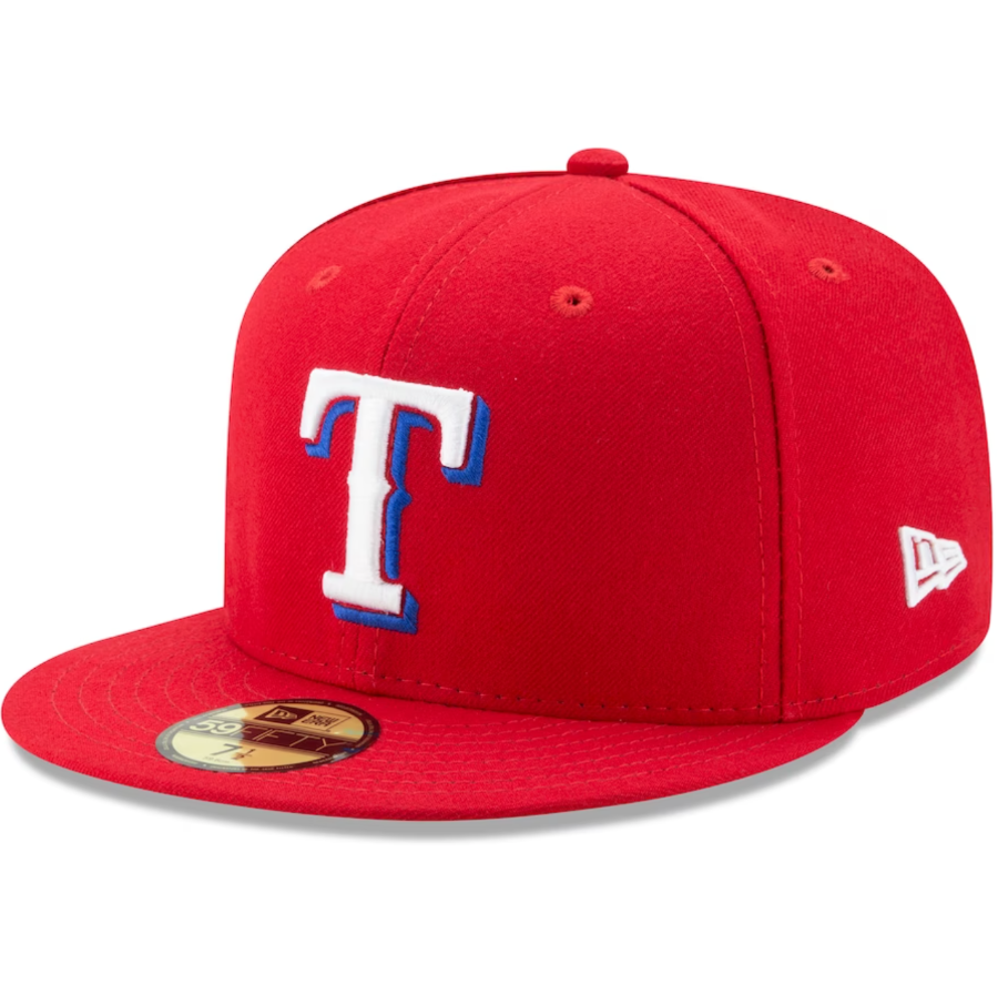 Texas Rangers 2023 WORLD SERIES CHAMPIONS Alternate On-Field New Era 59Fifty Fitted Hat - Red