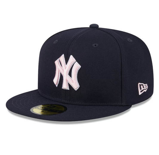 New York Yankees New Era 2024 Mother's Day On-Field 59FIFTY Fitted Hat - Navy/Pink