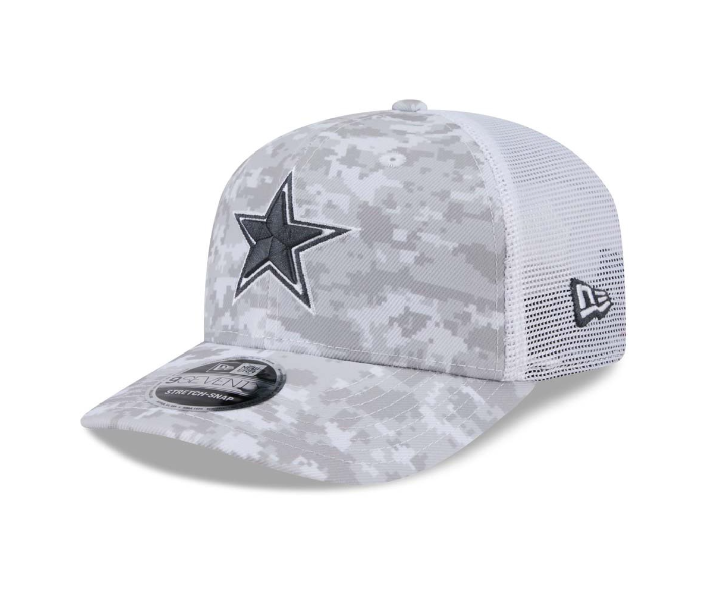Dallas Cowboys New Era 2024 Salute To Service 9Seventy Snapback Hat - Chrome/Graphite